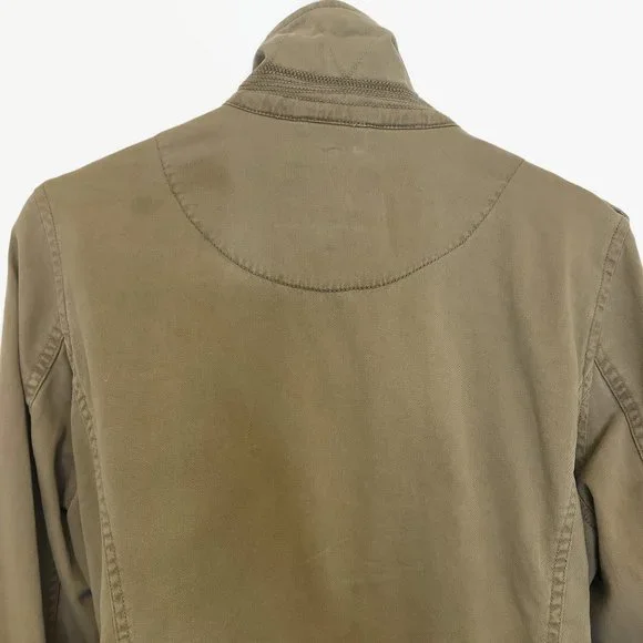 New Haven Supply Chino Jacket XS Tan Twill Cargo Pockets Cinch Waist - Picture 8 of 13